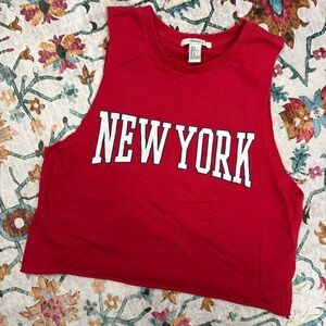 Forever21 Red NY Graphic Tank